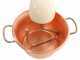 Chaudron en cuivre &eacute;lectrique martel&eacute; pour polenta LAR polentamatic &agrave; base plate 4.5L - 8W