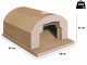 Linea VZ F4 - Four &agrave; bois avec plan de cuisson 56x61 cm - Capacit&eacute; de cuisson 2 pizzas