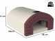 Linea VZ Capri - Four &agrave; bois encastrable avec plan de cuisson 72x70 cm - Capacit&eacute; de cuisson 3 pizzas