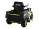 Ryobi ZTRX76 - Tondeuse autoport&eacute;e &agrave; batterie et rayon de braquage z&eacute;ro - 72V/20Ah - coupe de 76cm - 2en1