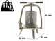 Baesso V20 Inox - Pressoir &agrave; vis pour fruits et l&eacute;gumes 9 L &ndash; Cage en acier inoxydable