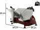 Berkel Pro Line XS30 red - Trancheuse &agrave; lame en acier chrom&eacute; de 300 mm