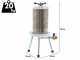 Premium Line Carezza - Pressoir hydraulique &agrave; fruits - Cuve INOX - 40 L