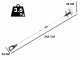 Campagnola Alice STAR 58 PLUS - 185-270 cm Perche aluminium - Peigne vibreur &eacute;lectrique