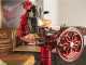 Berkel B114 - Trancheuse &agrave; volant avec pi&eacute;destal - Lame en acier au chrome de 320 mm - Rouge