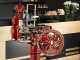 Berkel B114 - Trancheuse &agrave; volant avec pi&eacute;destal - Lame en acier au chrome de 320 mm - Rouge