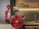 Berkel B114 - Trancheuse &agrave; volant avec pi&eacute;destal - Lame en acier au chrome de 320 mm - Rouge