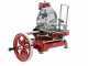 Berkel B114 - Trancheuse &agrave; volant avec pi&eacute;destal - Lame en acier au chrome de 320 mm - Rouge