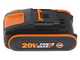 WORX WG384E - Tron&ccedil;onneuse &agrave; batterie 2 x 20V 2Ah - Guide 35 cm
