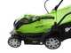 Greenworks G40LM35K2 - Tondeuse &agrave; gazon &eacute;lectrique &agrave; batterie - 40V 2Ah - Coupe 35 cm