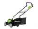 Greenworks G40LM35K2 - Tondeuse &agrave; gazon &eacute;lectrique &agrave; batterie - 40V 2Ah - Coupe 35 cm