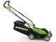 Greenworks G40LM35K2 - Tondeuse &agrave; gazon &eacute;lectrique &agrave; batterie - 40V 2Ah - Coupe 35 cm