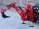 GeoTech-Pro BHS 175 - Pelle r&eacute;tro pour tracteur avec d&eacute;placement lat&eacute;ral