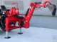GeoTech-Pro BHS 175 - Pelle r&eacute;tro pour tracteur avec d&eacute;placement lat&eacute;ral