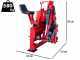 GeoTech-Pro BHS 175 - Pelle r&eacute;tro pour tracteur avec d&eacute;placement lat&eacute;ral