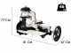 BERKEL B3 Noire - Trancheuse &agrave; volant avec pi&eacute;destal - Lame en acier au chrome de 300 mm