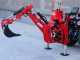 GeoTech-Pro BHS 225 - Pelle r&eacute;tro pour tracteur avec d&eacute;placement lat&eacute;ral
