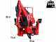 GeoTech Pro BHF 95 - Pelle r&eacute;tro pour tracteur fixe