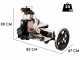 Berkel B114 Noire - Trancheuse &agrave; volant avec pi&eacute;destal - Lame en acier chrom&eacute; de 320 mm