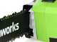 Greenworks GD40CS15K4 - Tron&ccedil;onneuse &agrave; batterie 40 V 4 Ah - Guide de 35 cm