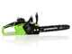 Greenworks GD40CS15K4 - Tron&ccedil;onneuse &agrave; batterie 40 V 4 Ah - Guide de 35 cm