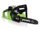 Greenworks GD40CS15K4 - Tron&ccedil;onneuse &agrave; batterie 40 V 4 Ah - Guide de 35 cm