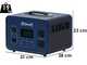 BullMach Elektron 2000 - Power Station Portable - 2000 W/1536 Wh 3.2 V