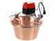NuovaFac Cuoca Automatica &agrave; induction - Chaudron &eacute;lectrique en cuivre martel&eacute; - 14L - 30W
