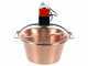 NuovaFac Cuoca Automatica &agrave; induction - Chaudron &eacute;lectrique en cuivre martel&eacute; - 14L - 30W