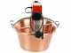 NuovaFac Cuoca Automatica &agrave; induction - Chaudron &eacute;lectrique en cuivre martel&eacute; - 14L - 30W