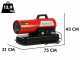 GeoTech DH 2000 - G&eacute;n&eacute;rateur d'air chaud diesel - &Agrave; combustion directe