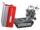 GeoTech Pro GeoPorter 630E Hydro - Brouette &agrave; moteur sur chenilles - benne extensible hydraulique 600Kg