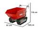 GeotechPro GeoPorter 630D - Brouette &agrave; moteur sur chenilles - Benne dumper 600Kg