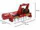 Herse rotative ultra-l&eacute;g&egrave;re  RO 104 - largeur de travail 104 cm - 12 lames S&eacute;rie ultra-l&eacute;g&egrave;re - Prise de force anti-horaire (Rotation vers la gauche)
