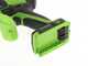 Greenworks GD48MCS10XK2 - &Eacute;lagueuse manuelle &agrave; batterie - Moteur sans balai  - 48V 2Ah