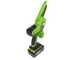 Greenworks GD48MCS10XK2 - &Eacute;lagueuse manuelle &agrave; batterie - Moteur sans balai  - 48V 2Ah
