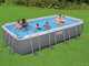 Bestway Power Steel Rectangulaire 56466 - 594x274x122 cm - Piscine hors-sol