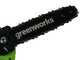 Greenworks GD40PSHK2 - Perche &eacute;lagueuse/Taille-haie sur perche de rallonge - 2 x 2Ah 40V