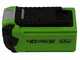 Greenworks GD40PSHK2 - Perche &eacute;lagueuse/Taille-haie sur perche de rallonge - 2 x 2Ah 40V