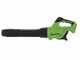 Greenworks GD40AB - Souffleur axial &agrave; batterie - 4 Ah 40 V