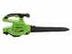 Greenworks GD40BVII - Souffleur de feuilles - Aspirateur &agrave; batterie - SANS BATTERIE NI CHARGEUR