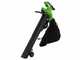 Greenworks GD40BVII - Souffleur - Aspirateur &agrave; batterie - 40 V / 4 Ah