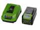 Greenworks GD40BVII - Souffleur - Aspirateur &agrave; batterie - 40V/4Ah