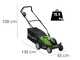 Greenworks G48LM36K2 - Tondeuse &agrave; gazon &eacute;lectrique &agrave; batterie - 48V/2Ah - Coupe 36 cm