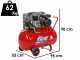 Fiac AB 100/3 MC R3000 FC - Compresseur d'air &eacute;lectrique &agrave; courroie - Moteur 3 CV - 100 L