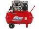 Fiac AB 100/3 MC R3000 FC - Compresseur d'air &eacute;lectrique monophas&eacute; &agrave; courroie - Moteur 3 CV - 100 L