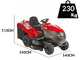 Castelgarden PTX 230 HD - Tracteur tondeuse avec bac de ramassage  - Bo&icirc;te hydrostatique