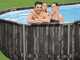 Bestway Power Steel 561ES - 732x366x122 cm - Piscine ovale