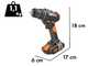 Worx WX100 - Perceuse visseuse &agrave; batterie - 20V/2Ah