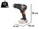 Worx Nitro WX352.9 - Perceuse visseuse &agrave; percussion &agrave; batterie - 20V - SANS BATTERIE ET SANS CHARGEUR